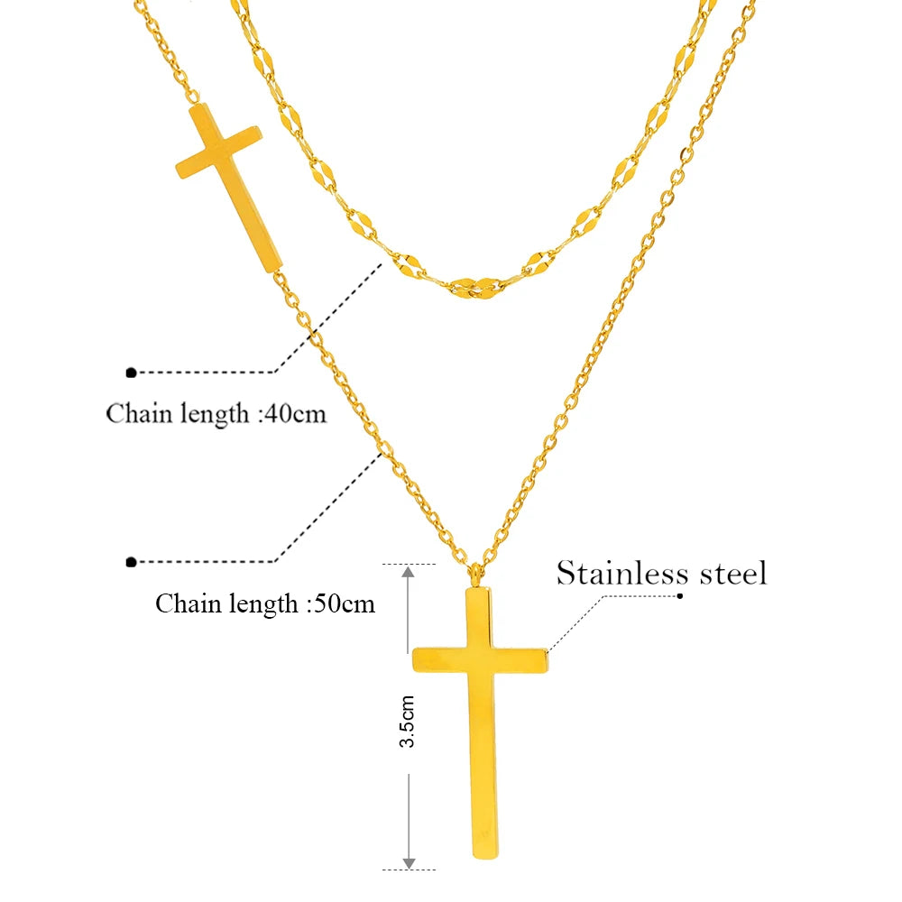 Luxe Layered Cross