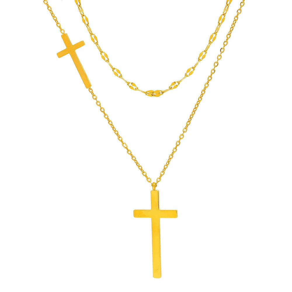 Luxe Layered Cross