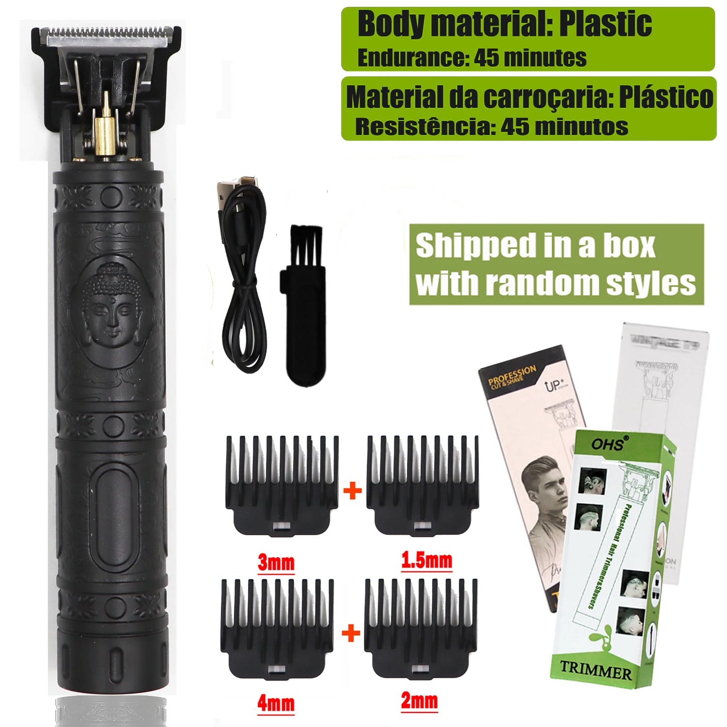 Adannel Cordless ProClipper Black