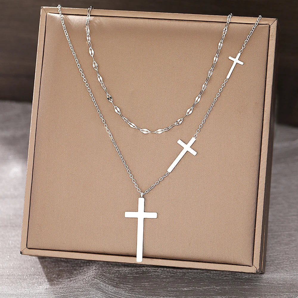 Luxe Layered Cross